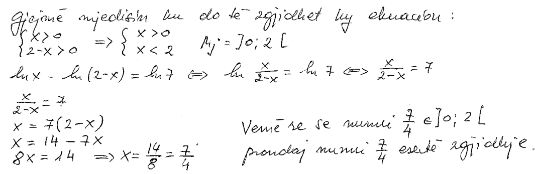 Ushtrime per provimin e matematikes - Matura shteterore 2019